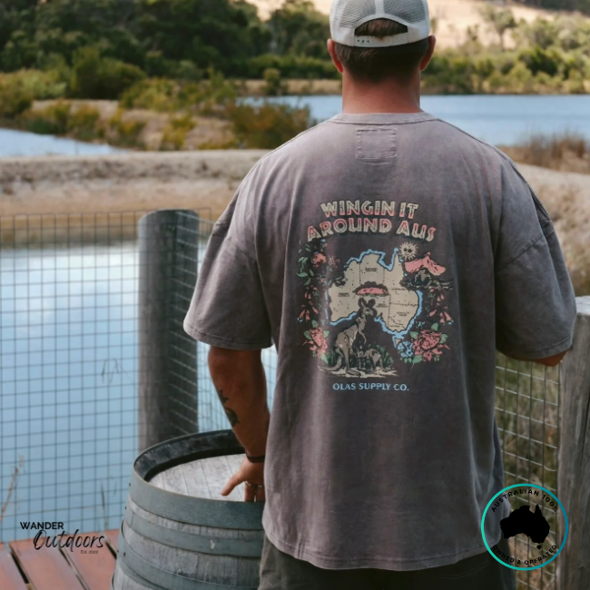 Olas Supply Co. Wingin It Box Tee