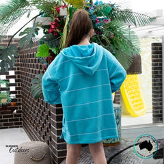 Salty Ink Salty Beach Zip Towel Hoodie