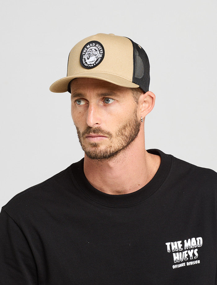 The Mad Hueys Shoey Jaws Twill Trucker Hat