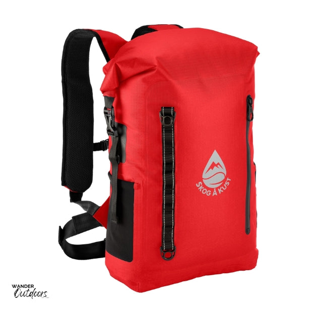 SkogAKust BackSåk Pro - Waterproof Red Backpack 