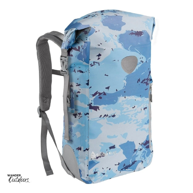 SkogAKust BackSåk - Waterproof Blue Camo Backpack