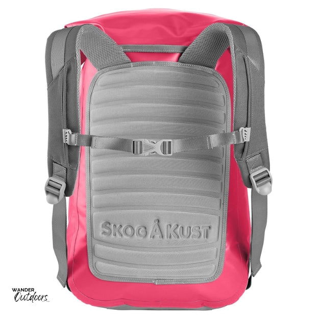 SkogAKust BackSåk - Waterproof Pink Backpack Rear Back Padding & Strap