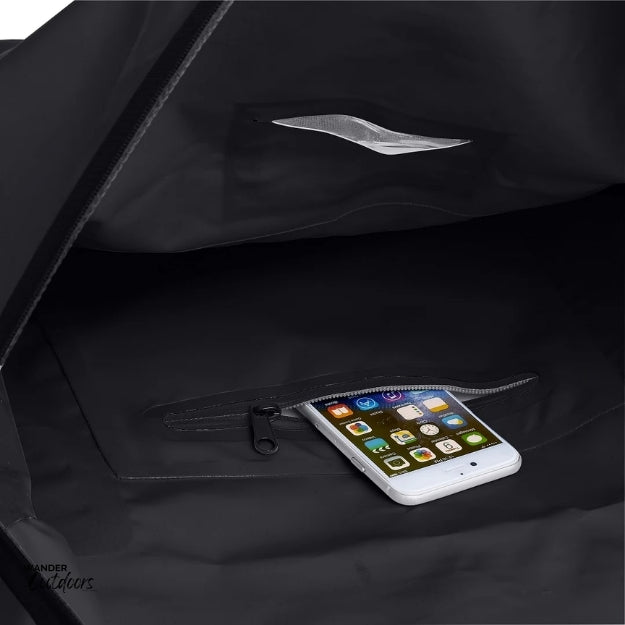 SkogAKust DuffelSåk 60L Waterproof Dry Bag Black Internal Pocket View