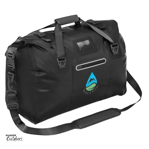 SkogAKust DuffelSåk 60L Waterproof Dry Bag Black