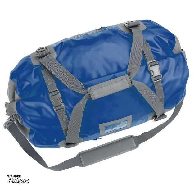 SkogAKust DuffelSåk 60L Waterproof Dry Bag Navy Birds Eye View