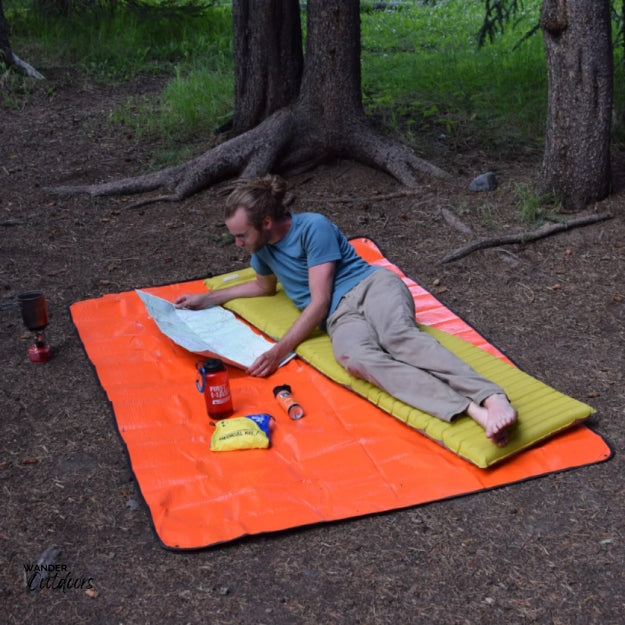 Survive Outdoors Longer All Season Blanket as a base mat