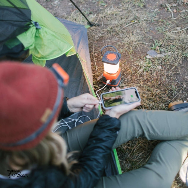 SOL Rechargeable Camp Lantern with Power Bank: Illuminate and Power Up Your Adventures