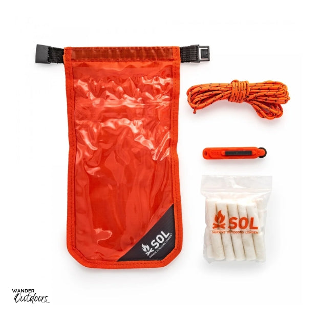 SOL Fire Lite Kit with Dry Bag What's Included In The Kit