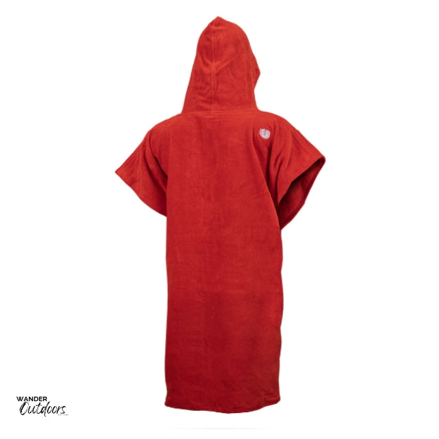 Stoney Creek Adults Hoodie Towel in Red Back View