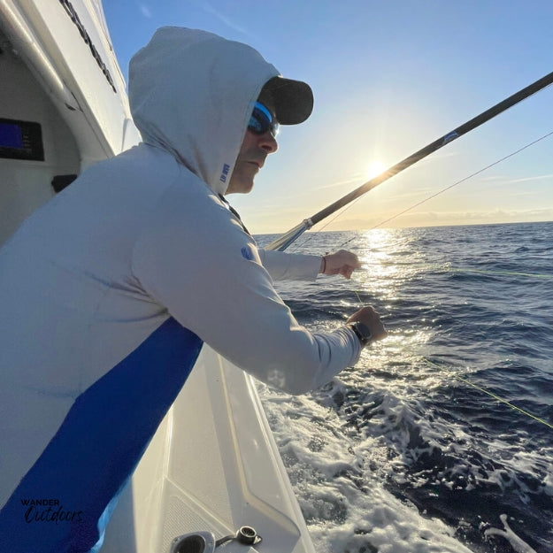 Stoney Creek Apex Cooling Hoodie Strong Blue / Antarctica Fishing