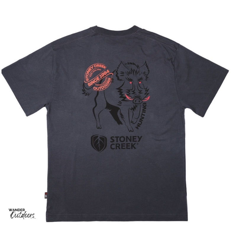 Stoney Creek Men's Grunty Pig Tee Back