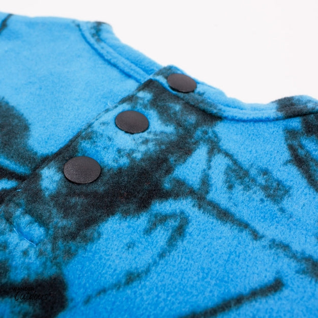 Stoney Creek Infants Bushlite Tee Blaze Blue Button Close Up