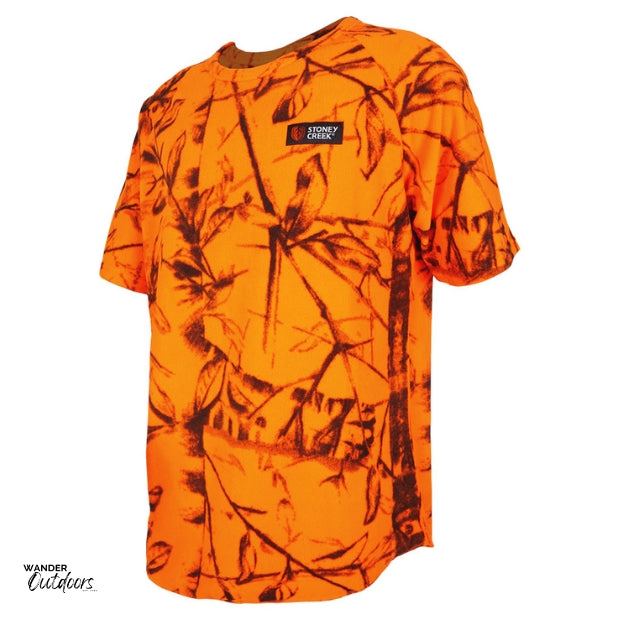 Stoney Creek Kids Bush Tee Blaze Orange