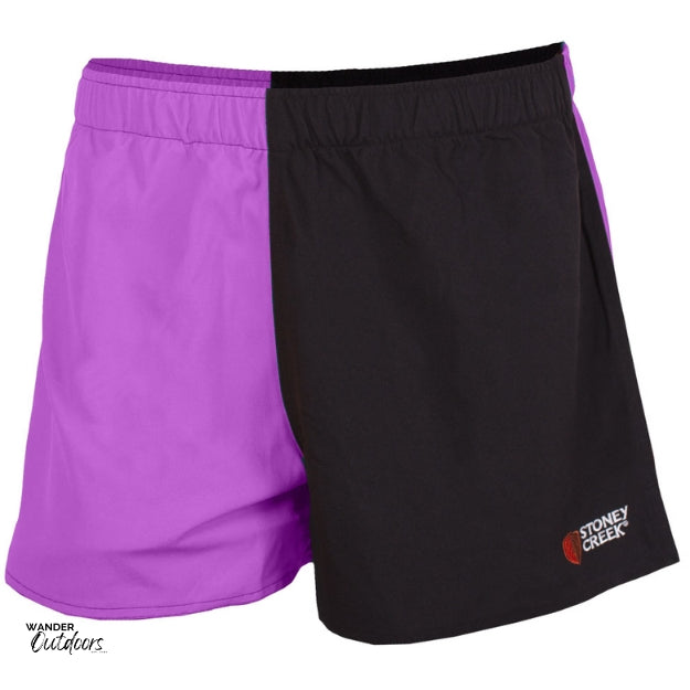 Stoney Creek Kid's Jester Shorts Purple Black