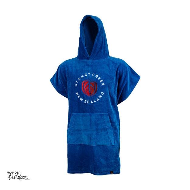 Stoney Creek Kids Towel Hoodie Blue