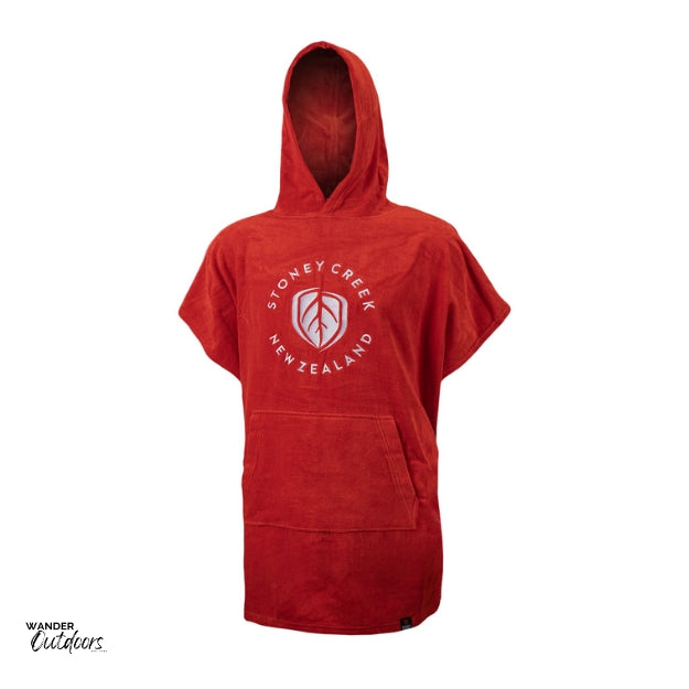 Stoney Creek Kids Towel Hoodie Red