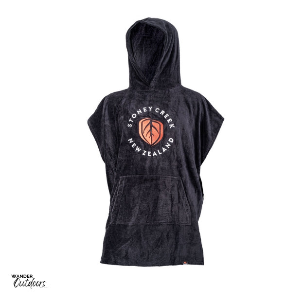 Stoney Creek Kids Towel Hoodie Black