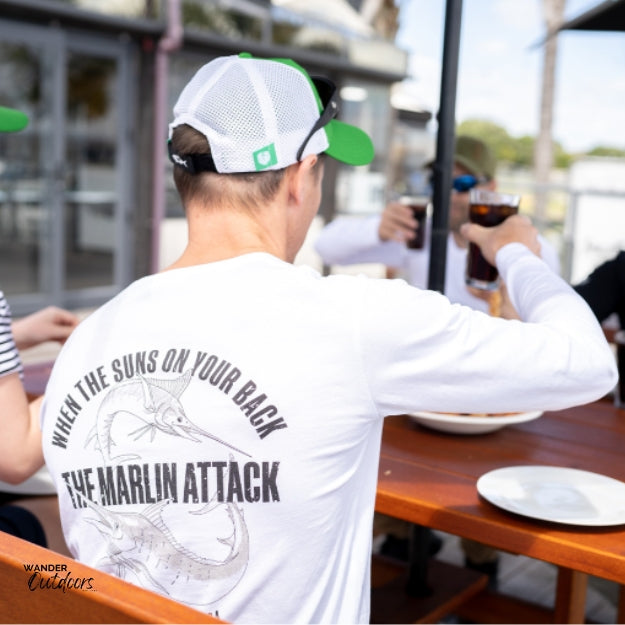 Stoney Creek Men's Marlins Attack Long Sleeve Tee Boat to Pub