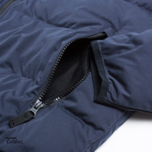 Stoney Creek Men's Thermoflex Jacket Blue Pocket Zip Close Up