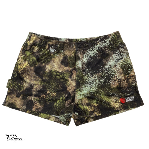 Stoney Creek MicroTough Original Shorts in TCF flat lay