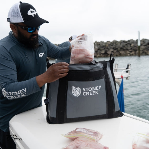 Stoney Creek Small Provider Bag Loading with Fish