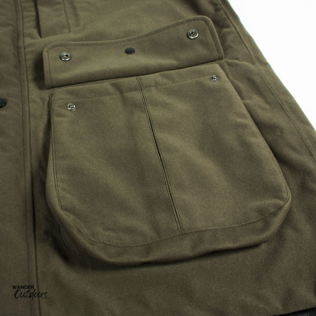 Stoney Creek Suppressor Jacket Bayleaf close up of pocket