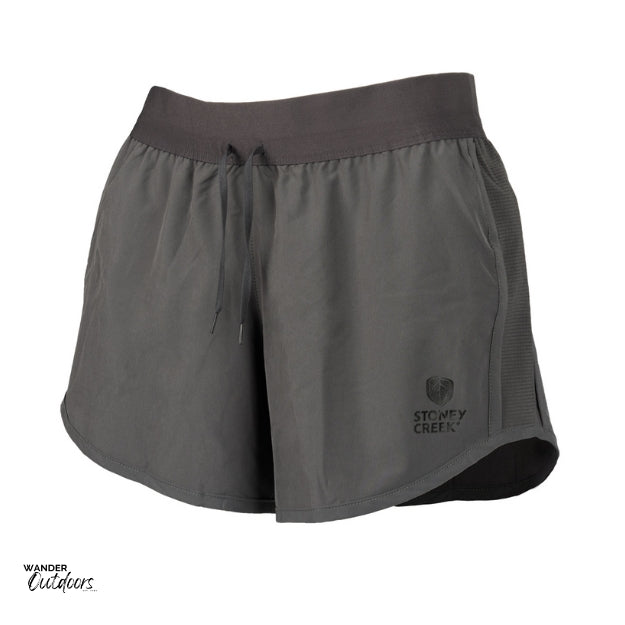 Stoney Creek Women's Active Shorts in Blackened Pearl