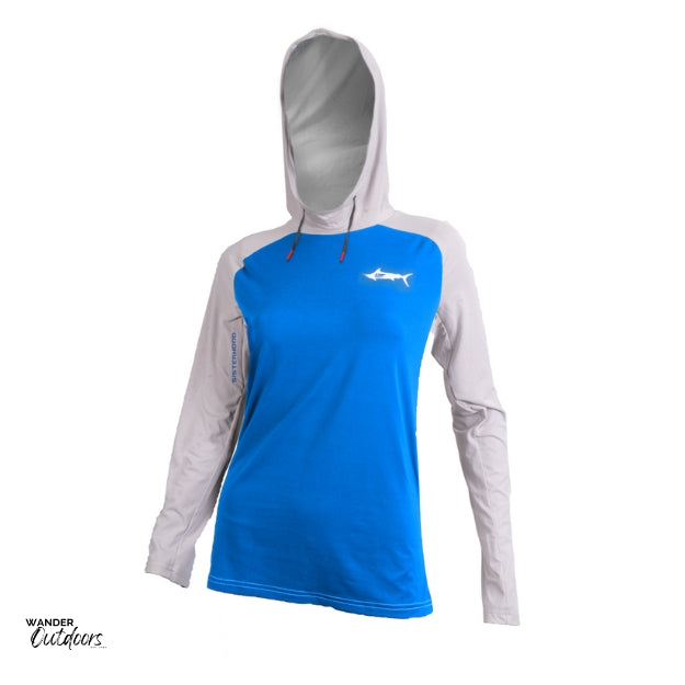 Stoney Creek Women's Apex Cooling Hoodie Strong Blue Antarctica