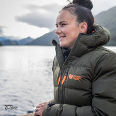 Stoney Creek Women's Thermoflex Jacket Bayleaf on the water