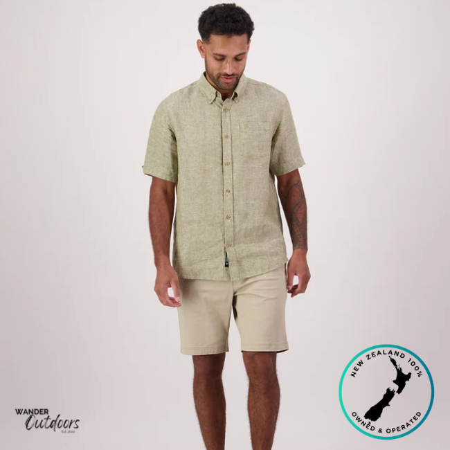 Swanndri Men’s Humber Linen Short Sleeve Shirt