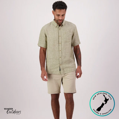 Swanndri Men’s Humber Linen Short Sleeve Shirt