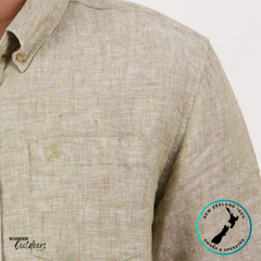 Swanndri Men’s Humber Linen Short Sleeve Shirt