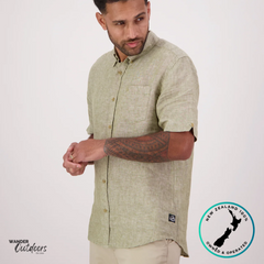 Swanndri Men’s Humber Linen Short Sleeve Shirt