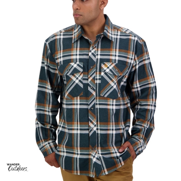 Swanndri Men's Full Button Egmont Flannel Shirt