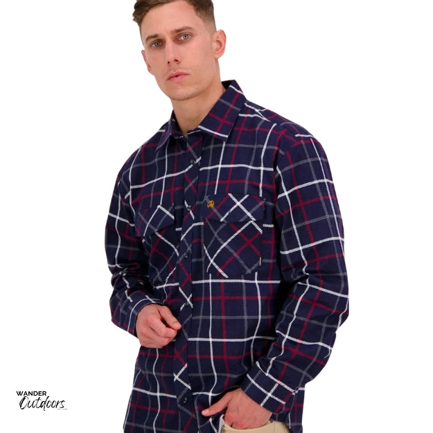 Swanndri Men's Full Button Egmont Flannel Shirt