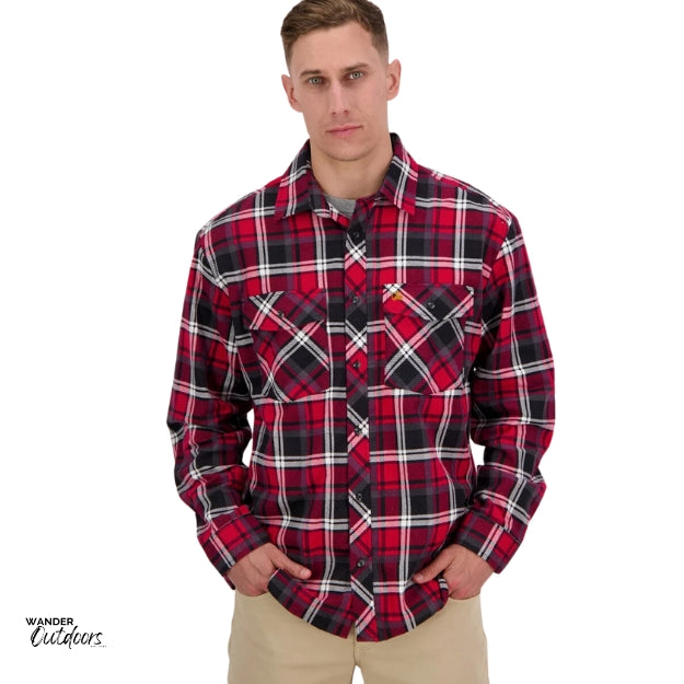 Swanndri Men's Full Button Egmont Flannel Shirt