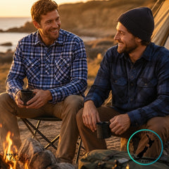 Swanndri Men's Half Button Egmont Flannel Shirt