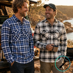 Swanndri Men's Half Button Egmont Flannel Shirt