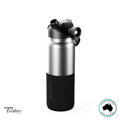 Aussie Pal 1L Water Bottle | Dual Lid Magnetic Cap Insulated Bottle ...