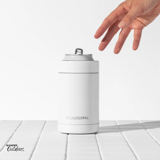 The Aussie Pal - The Cooler Pal - Insulated Stubby Cooler in White