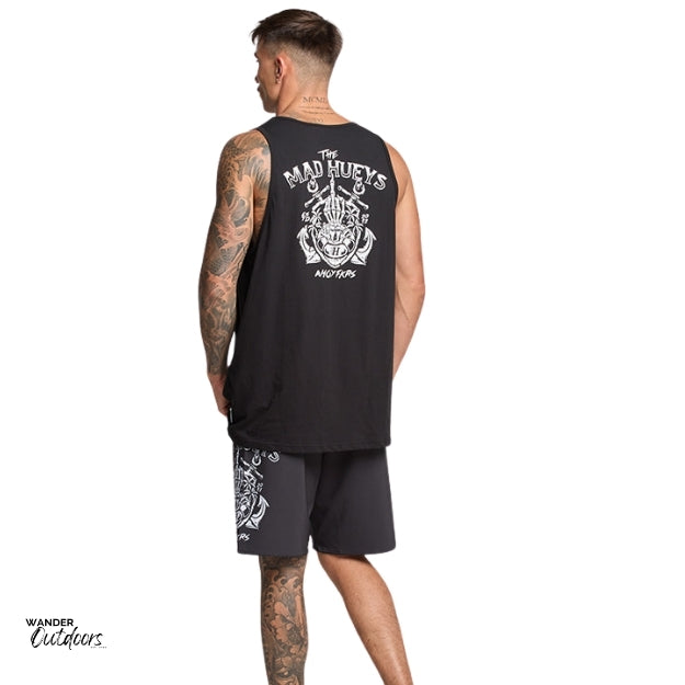 The Mad Hueys Ahoy Fkrs Black Tank Full View Back