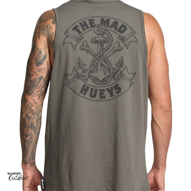 The Mad Hueys Anchor Bones Charcoal Tank Back