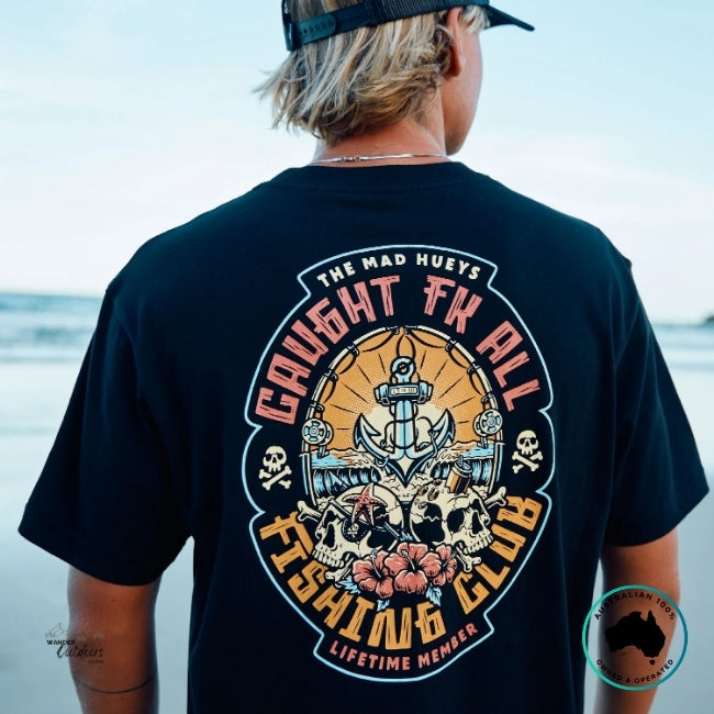 The Mad Hueys Caught FK Skull Tee