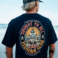 The Mad Hueys Caught FK Skull Tee