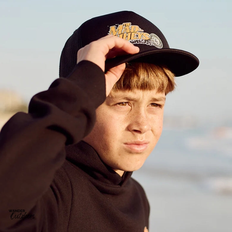 The Mad Hueys Crikey Gang Youth Foam Trucker Hat Searching for Waves