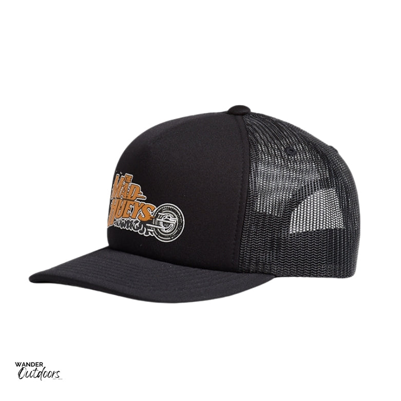 The Mad Hueys Crikey Gang Youth Foam Trucker Hat Standalone Side View