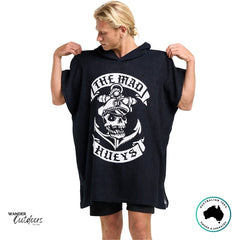 The Mad Hueys Sailor Anchor Hooded Beach Towel