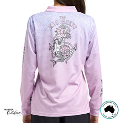 The Mad Hueys Womens Mermaid Anchor UPF50+ Fishing Jersey