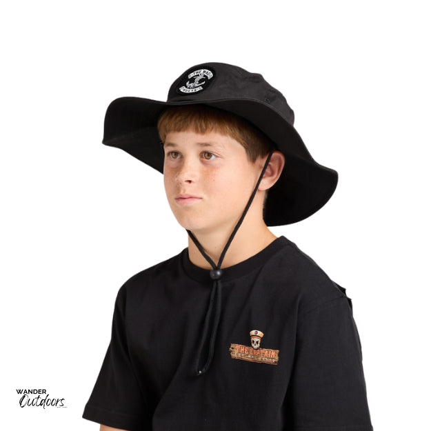 The Mad Hueys Youth Skull Anchor Wide Brim Hat