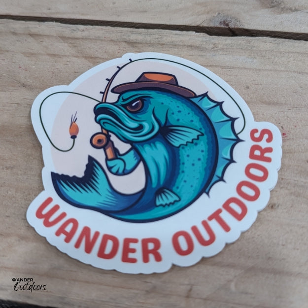 Wander Outdoors Boss Fish Sticker